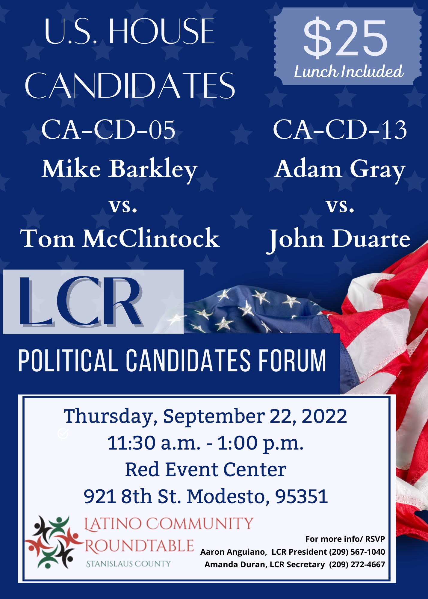 U.S. House Candidates - Mike Barkley & Adam Gray luncheon 2022
