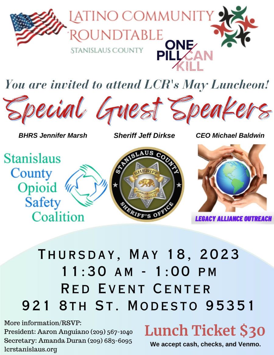 Latino Community roundtable special guest apeakers May, 2023